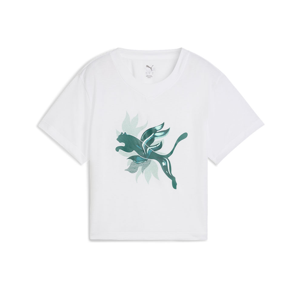 Puma W Green Terrains Fashion Graphic Tee MULTICOLOR
