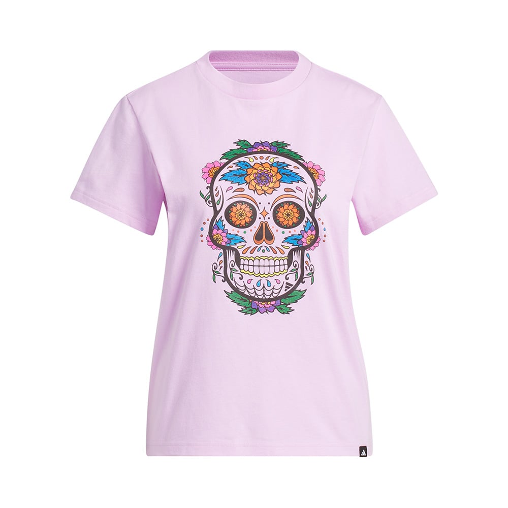 Playera Adidas Graphic Sugar Skull Violeta