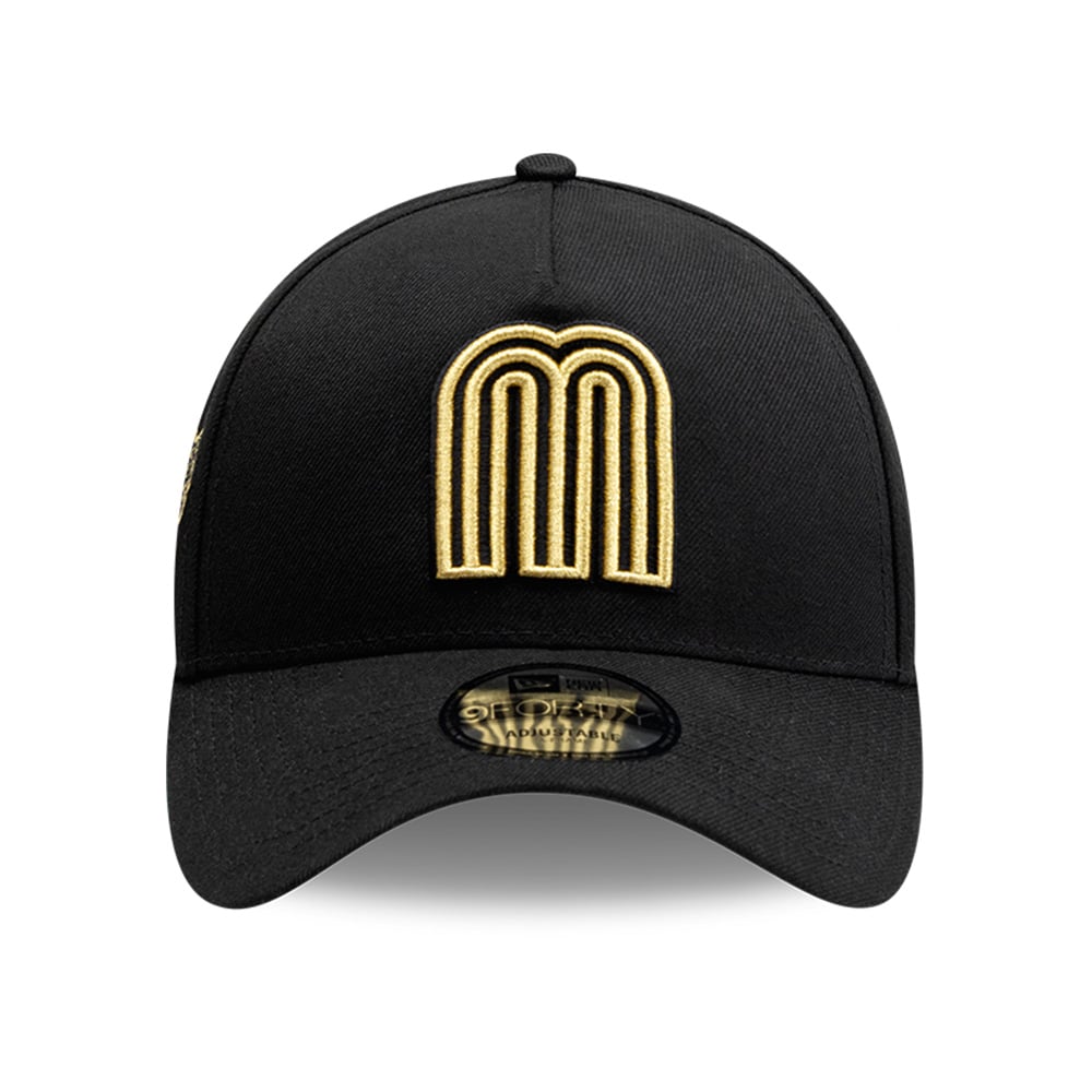 Gorra New Era 9FORTY M&eacute;xico Soccer Championship Gold Negro UNI