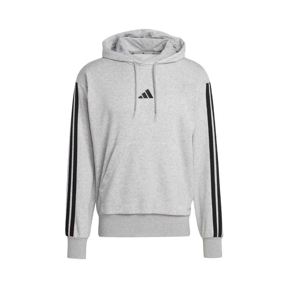 Adidas Poleron Con Capucha Essentials 3 Tiras Felpa Francesa image number null
