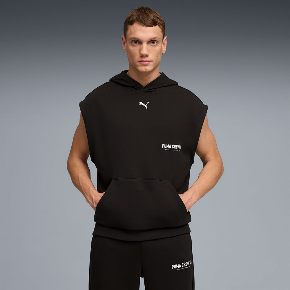 Puma M Graphics French Terry Sleeveless Hoodie image number null