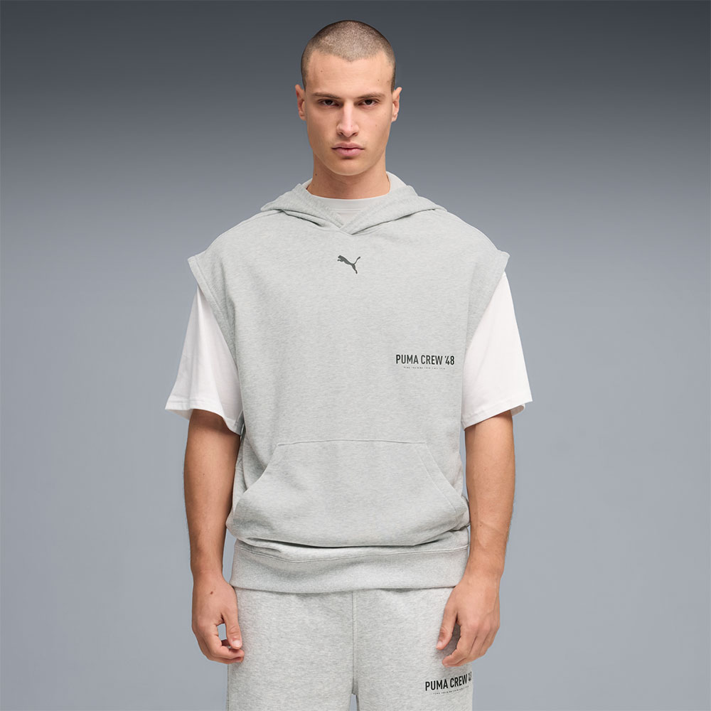 Puma M Graphics French Terry Sleeveless Hoodie image number null