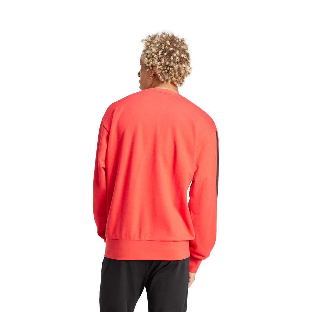Adidas Sudadera Essentials 3 Franjas Felpa Francesa image number null