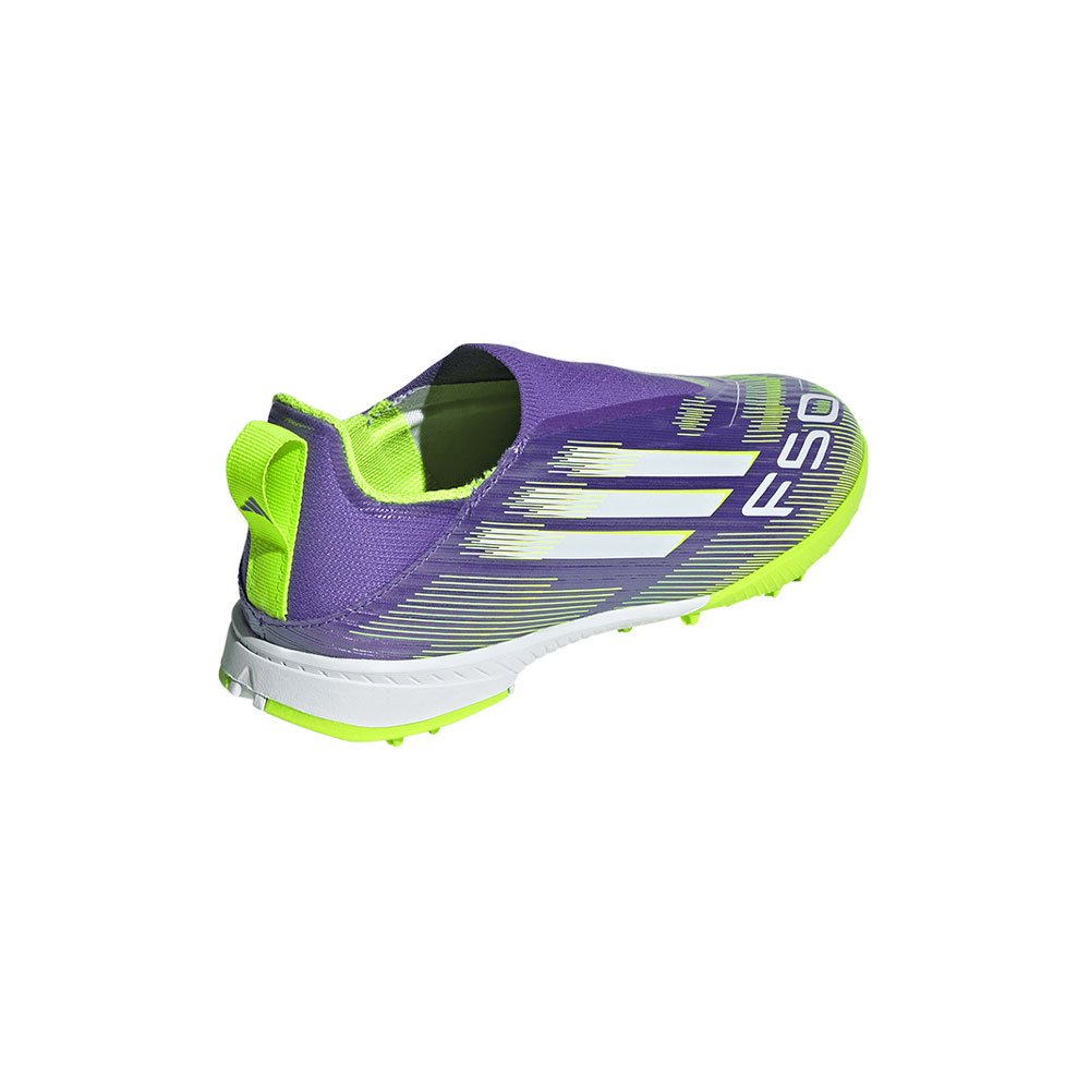 Tacos para Césped Artificial Sin Cordones F50 League para Niños Violeta 
