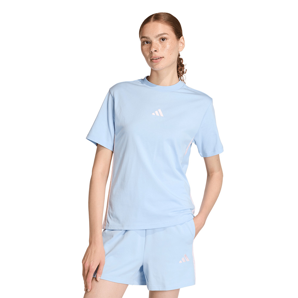 Adidas Playera Essentials 3 Franjas Algodon image number null