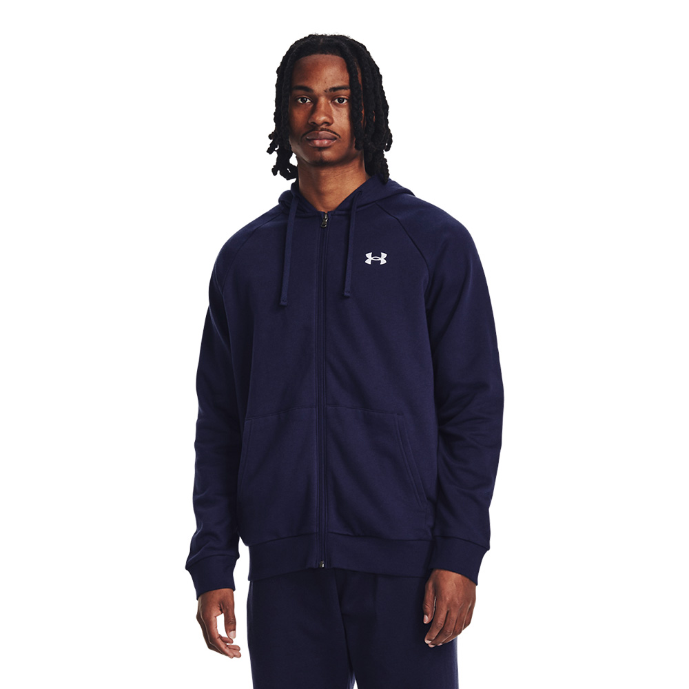 Under Armour Ua Rival Fleece Fz Hoodie Blu image number null