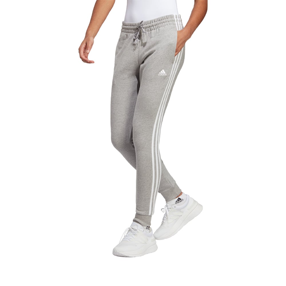 Adidas Pants Essentials 3 Franjas French Terry Punos Ajustados image number null