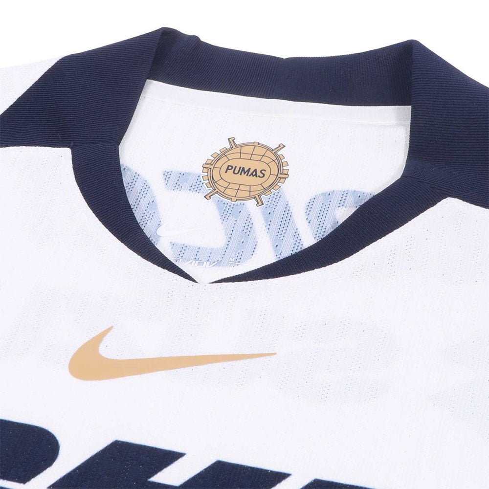 Jersey de F&uacute;tbol Nike Pumas UNAM Local 2025/26 Match Blanco 